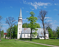 Вид на район с Лютеранской церковью
